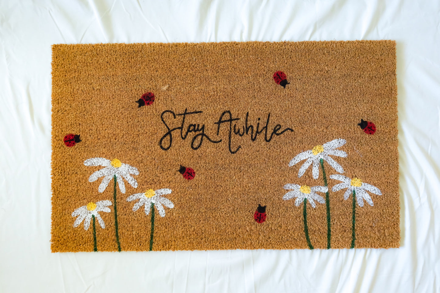 Stay Awhile Doormat
