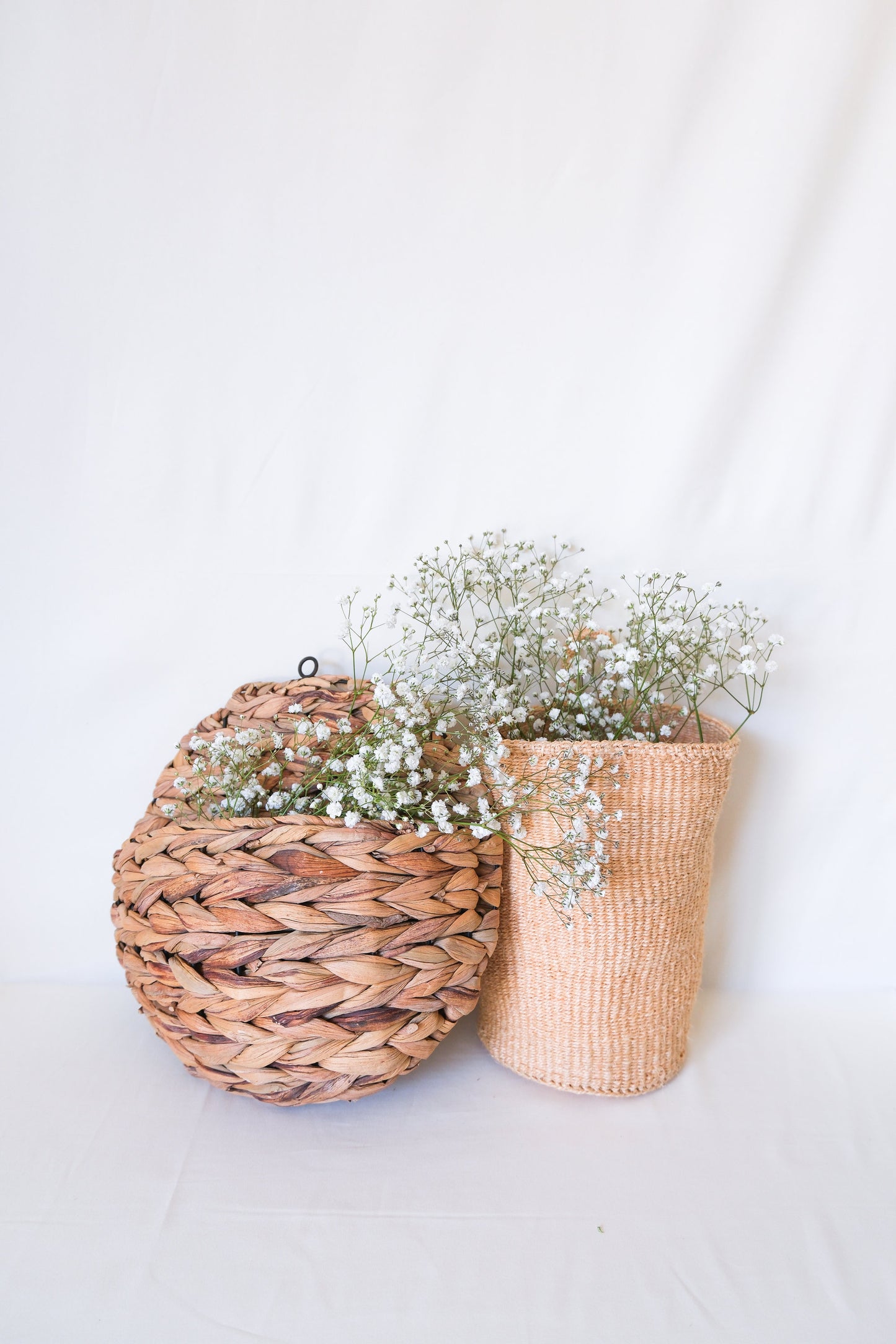 Narrow Hanging Floral Basket