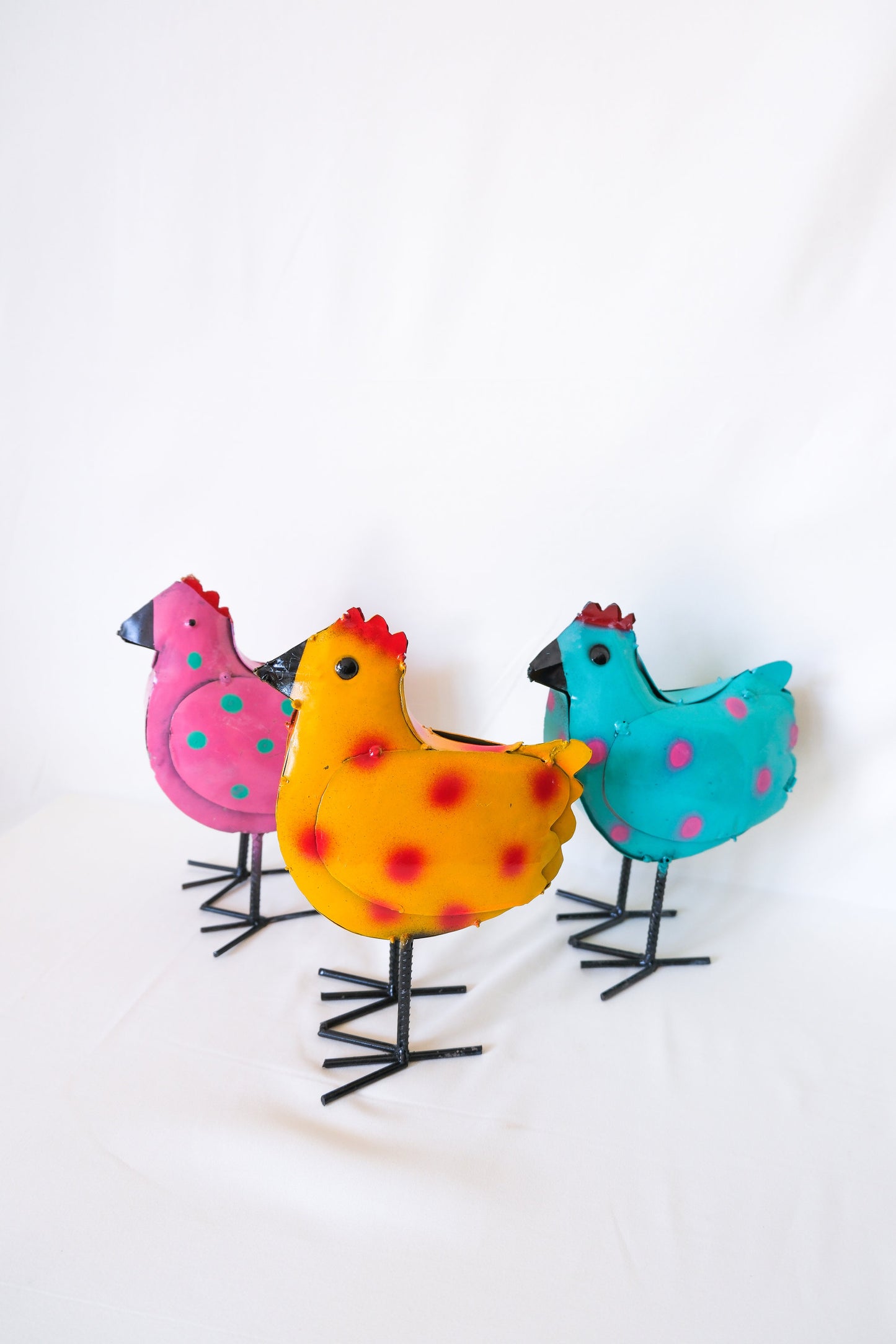 Metal Garden Chicken Yard Art