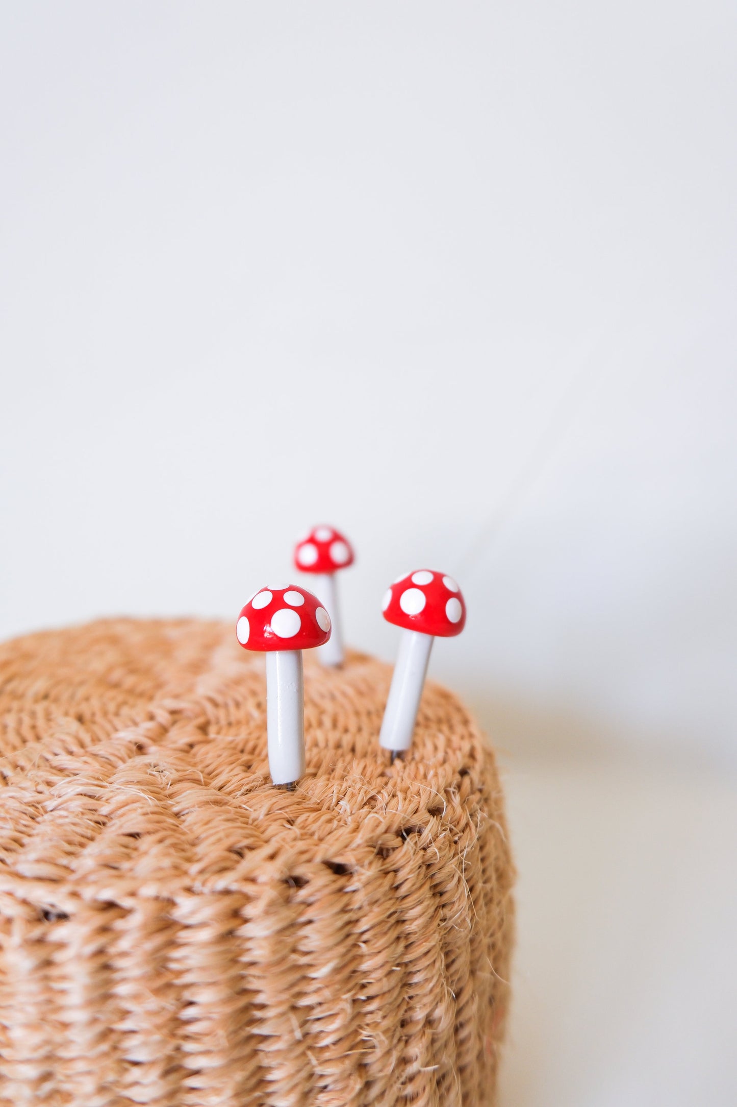 Fairy Garden Mushroom Plant Pick Set