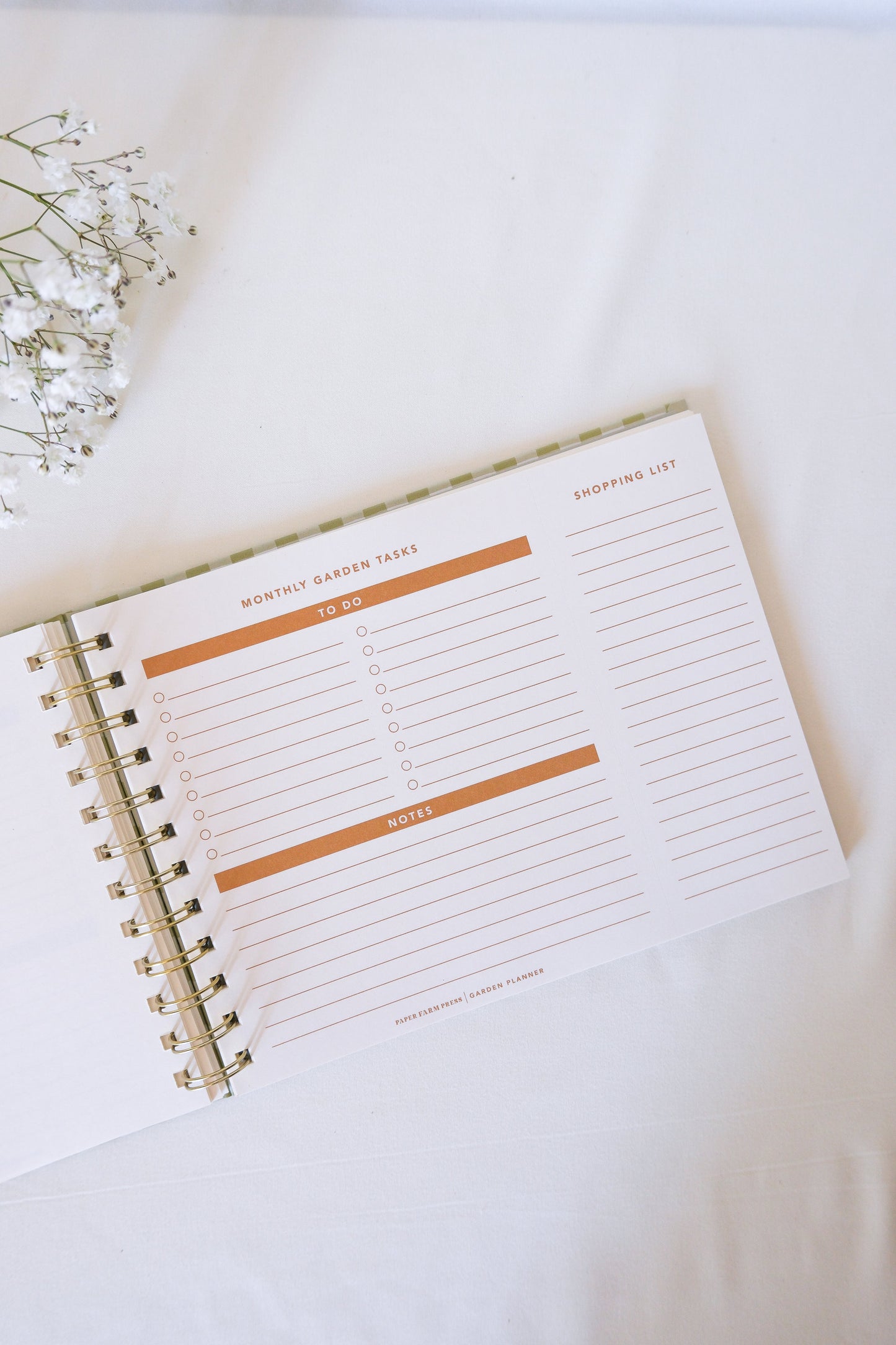 Gingham Garden Planner