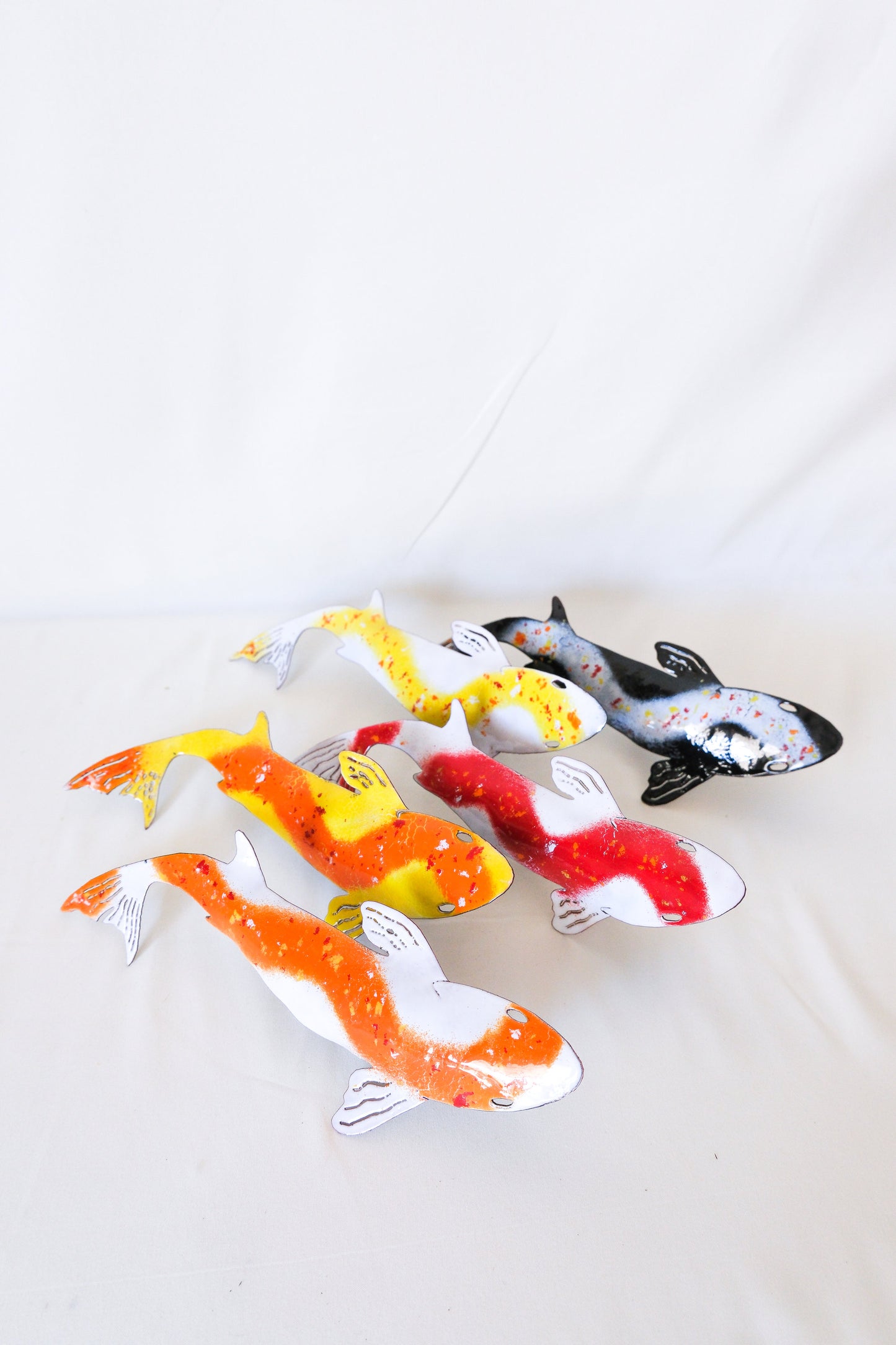 Koi Enamel Garden Stake