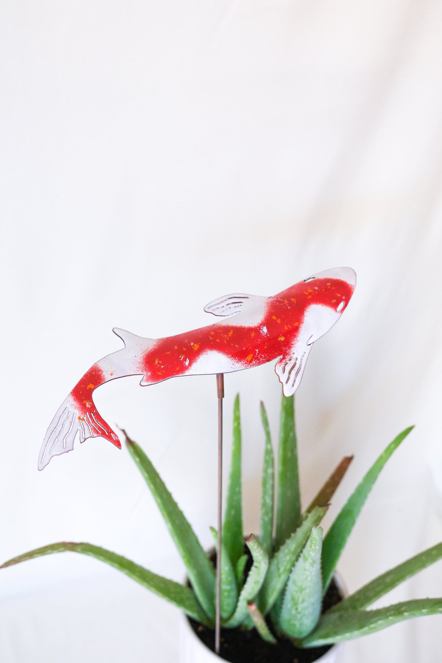 Koi Enamel Garden Stake