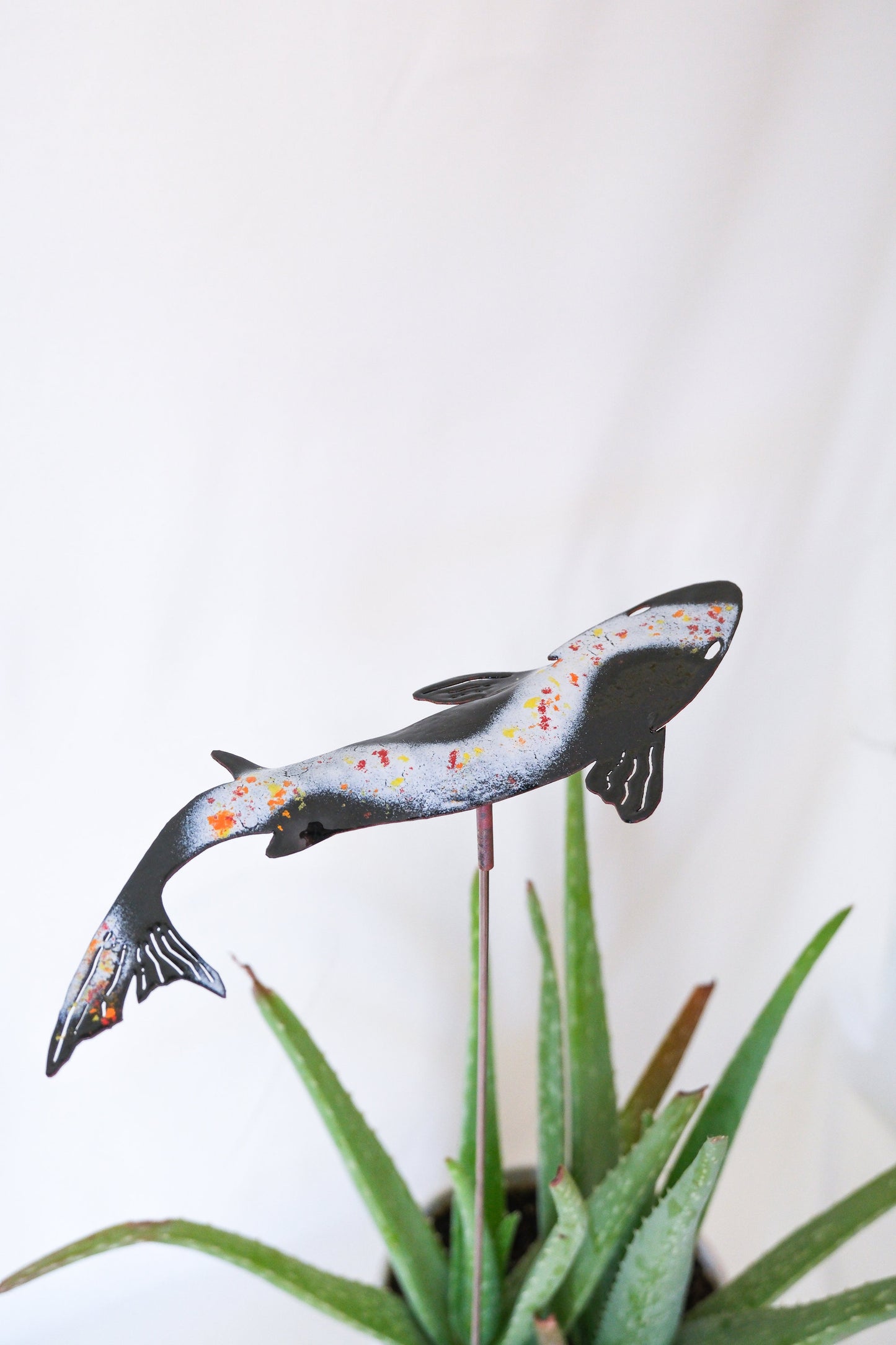 Koi Enamel Garden Stake