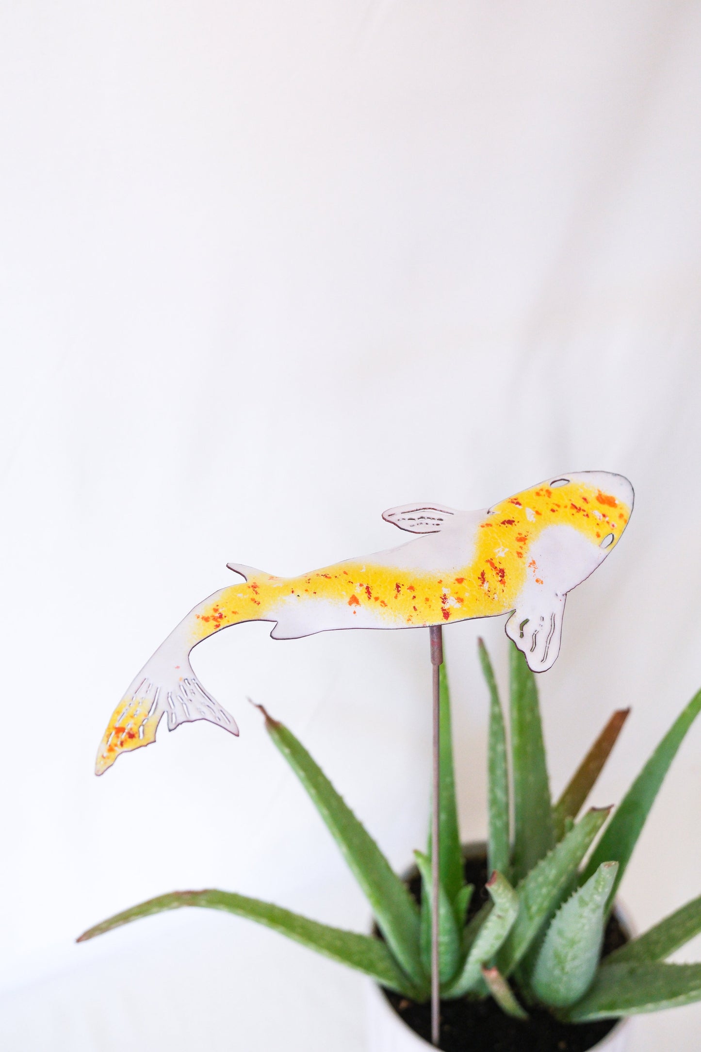 Koi Enamel Garden Stake
