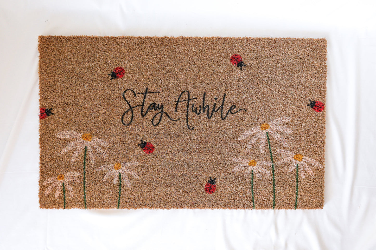 Stay Awhile Doormat