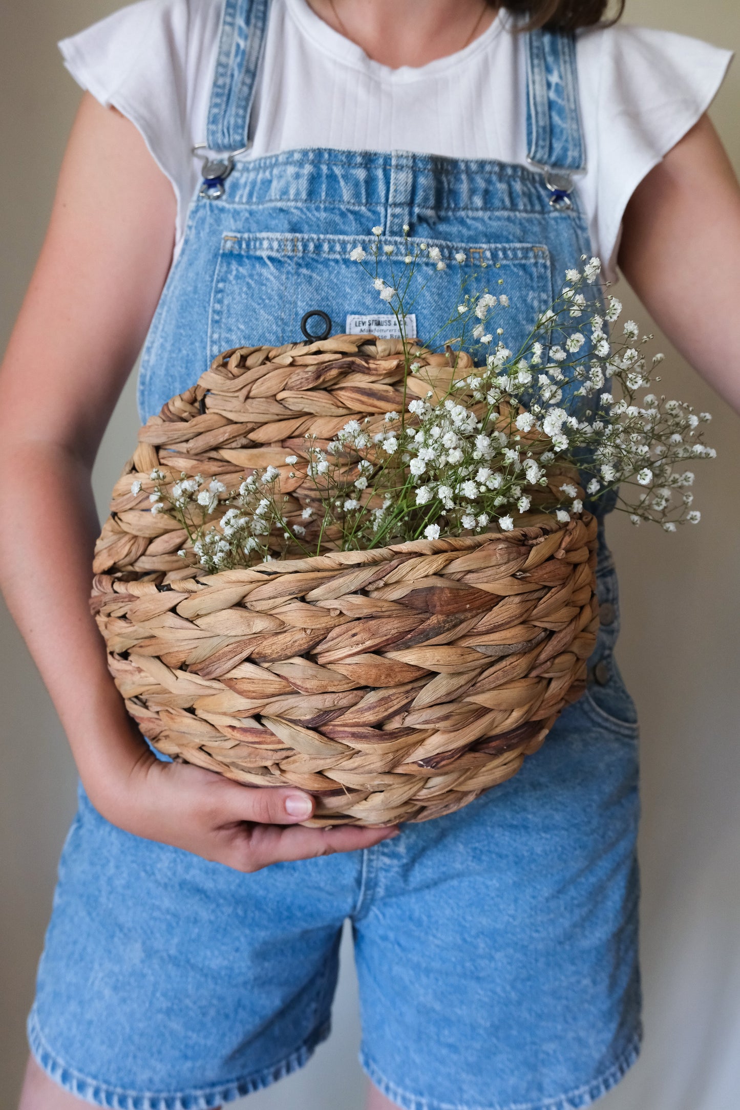 Round Hanging Floral Basket
