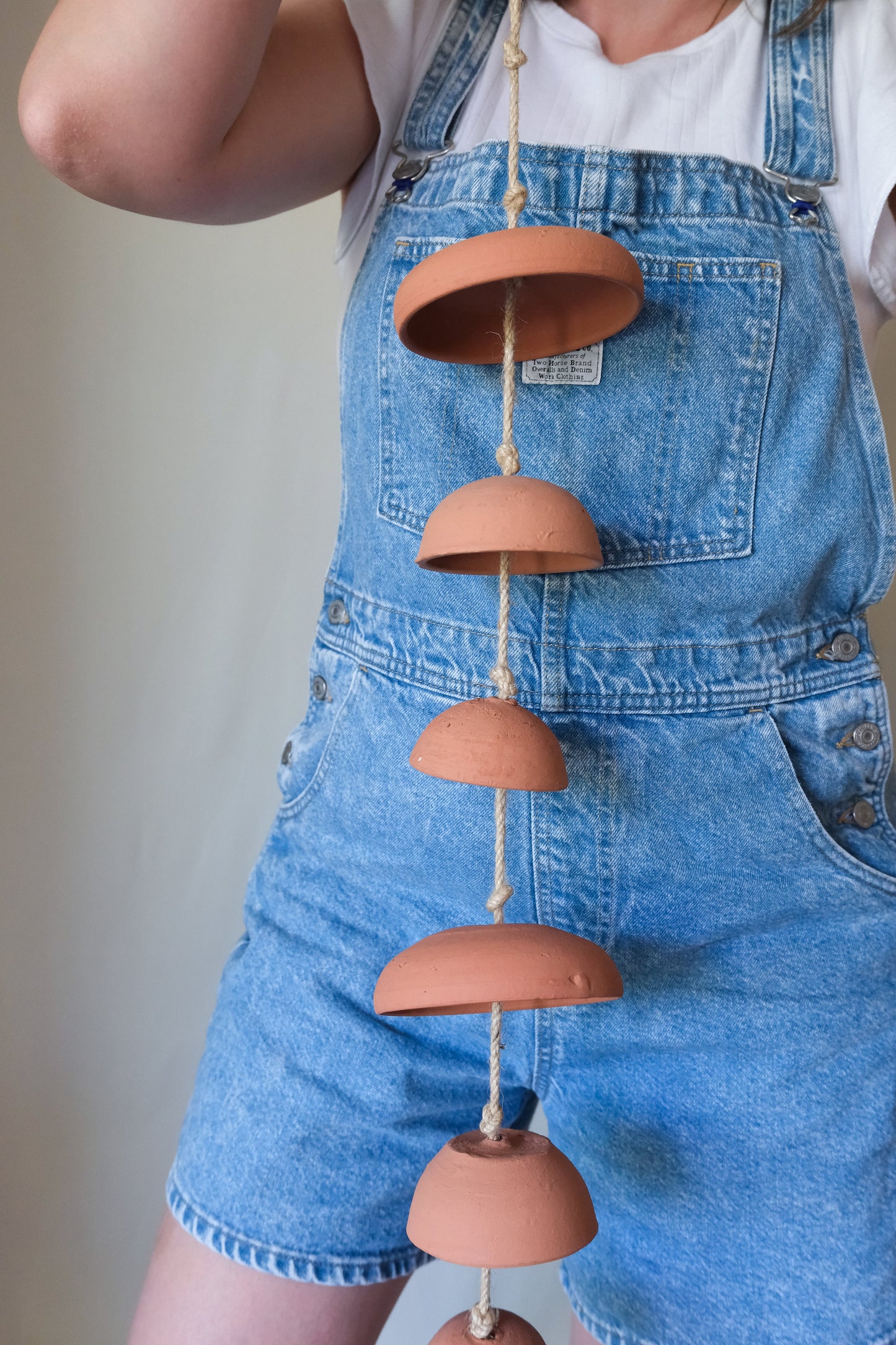 Terracotta Moon Chimes