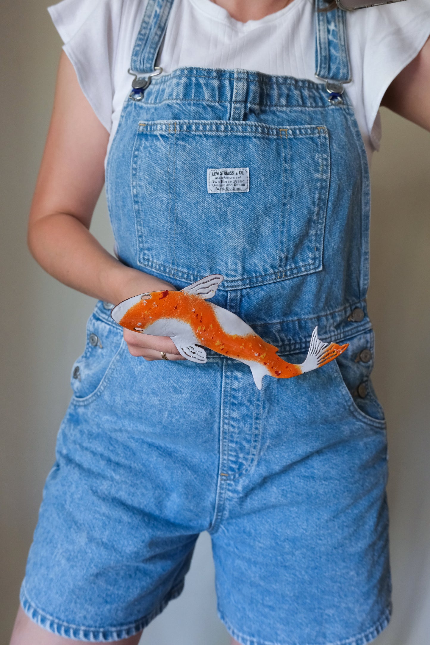 Koi Enamel Garden Stake