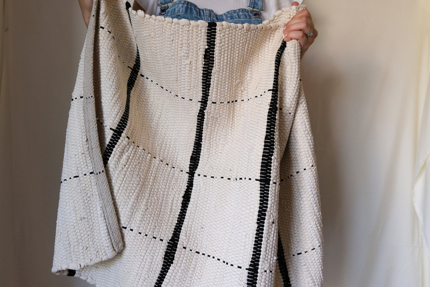 Black & Cream Farmhouse Rug