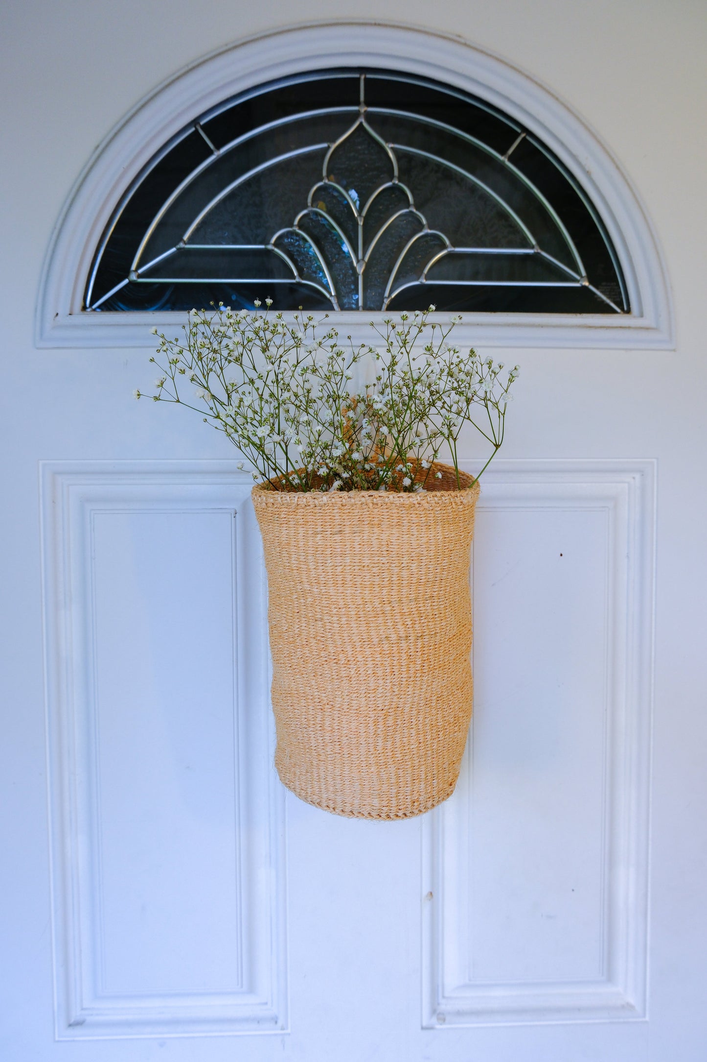 Narrow Hanging Floral Basket