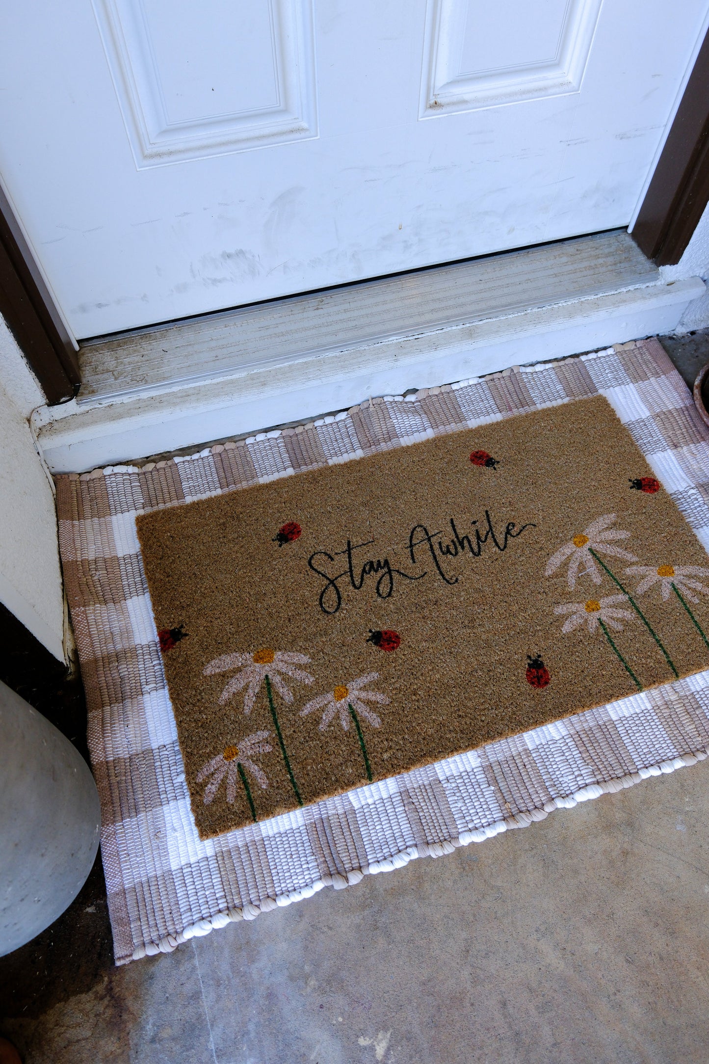Stay Awhile Doormat