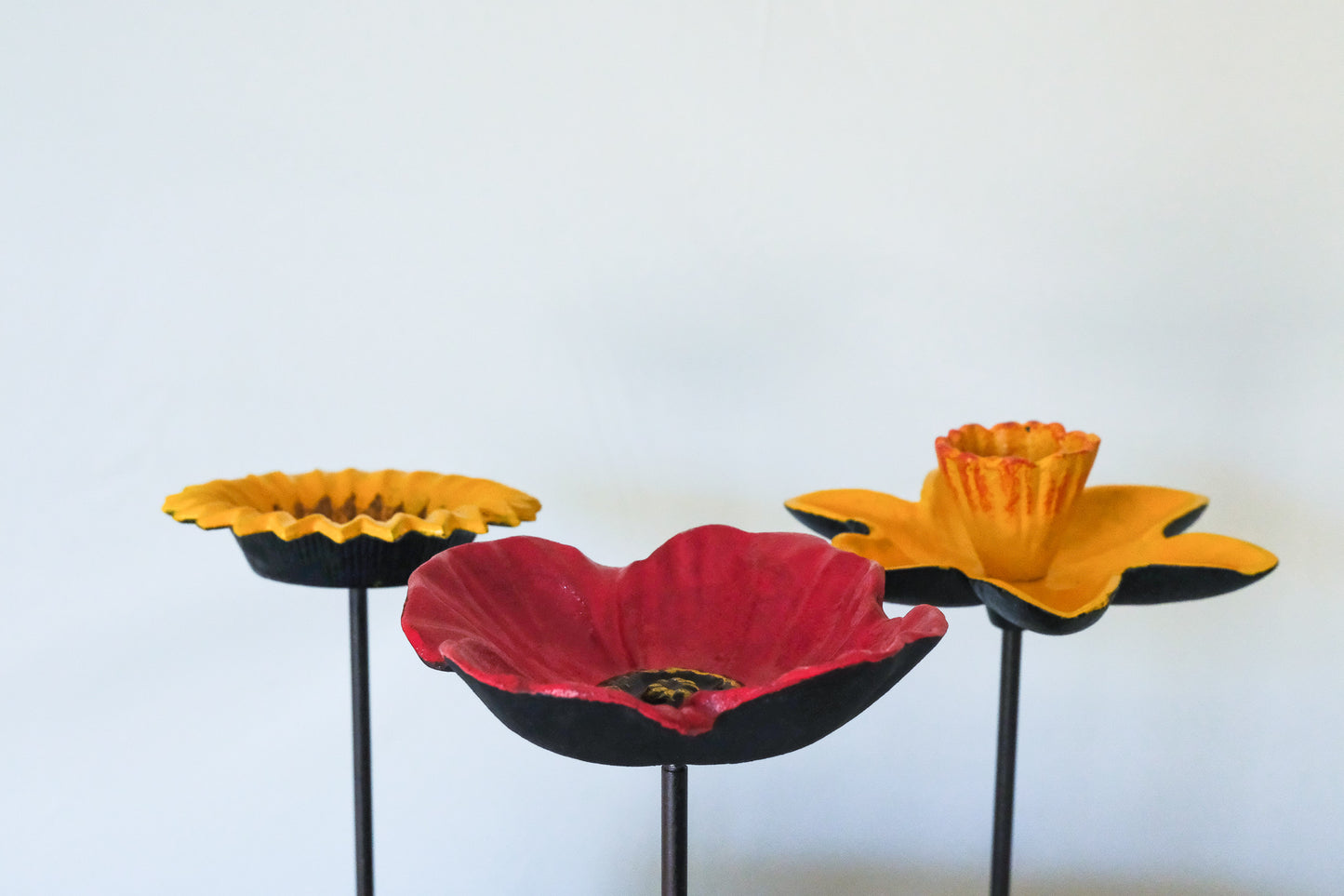 Cast Iron Floral Bird Feeder