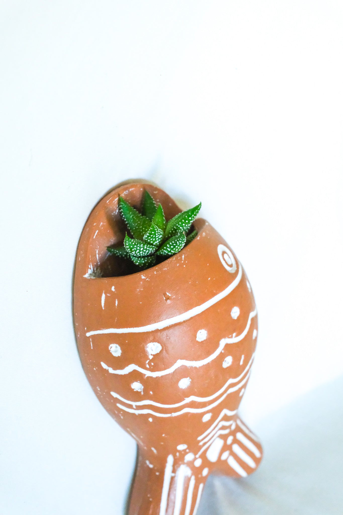 Terra Cotta Hanging Fish Planter