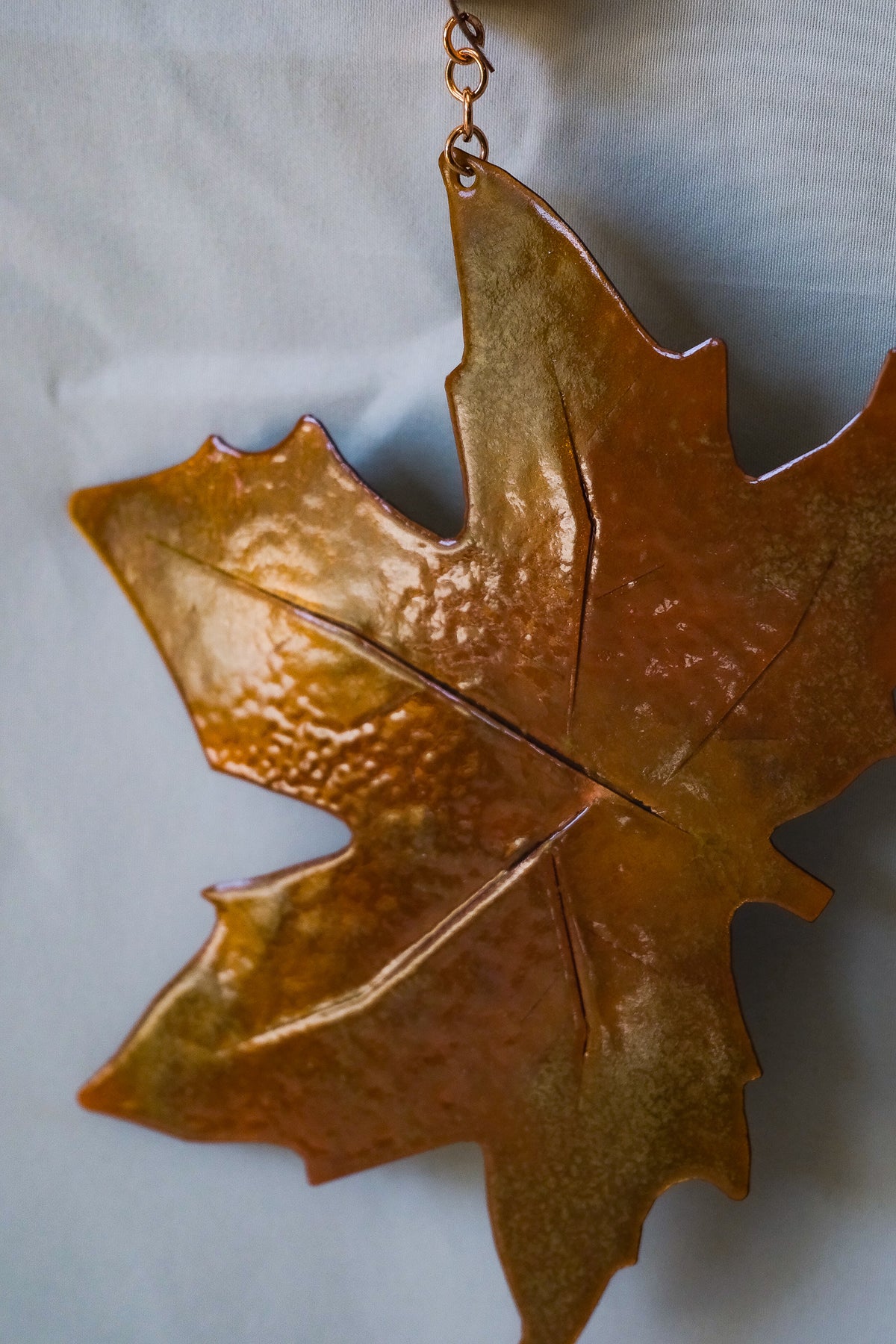 Copper Enamel Leaf Spinner