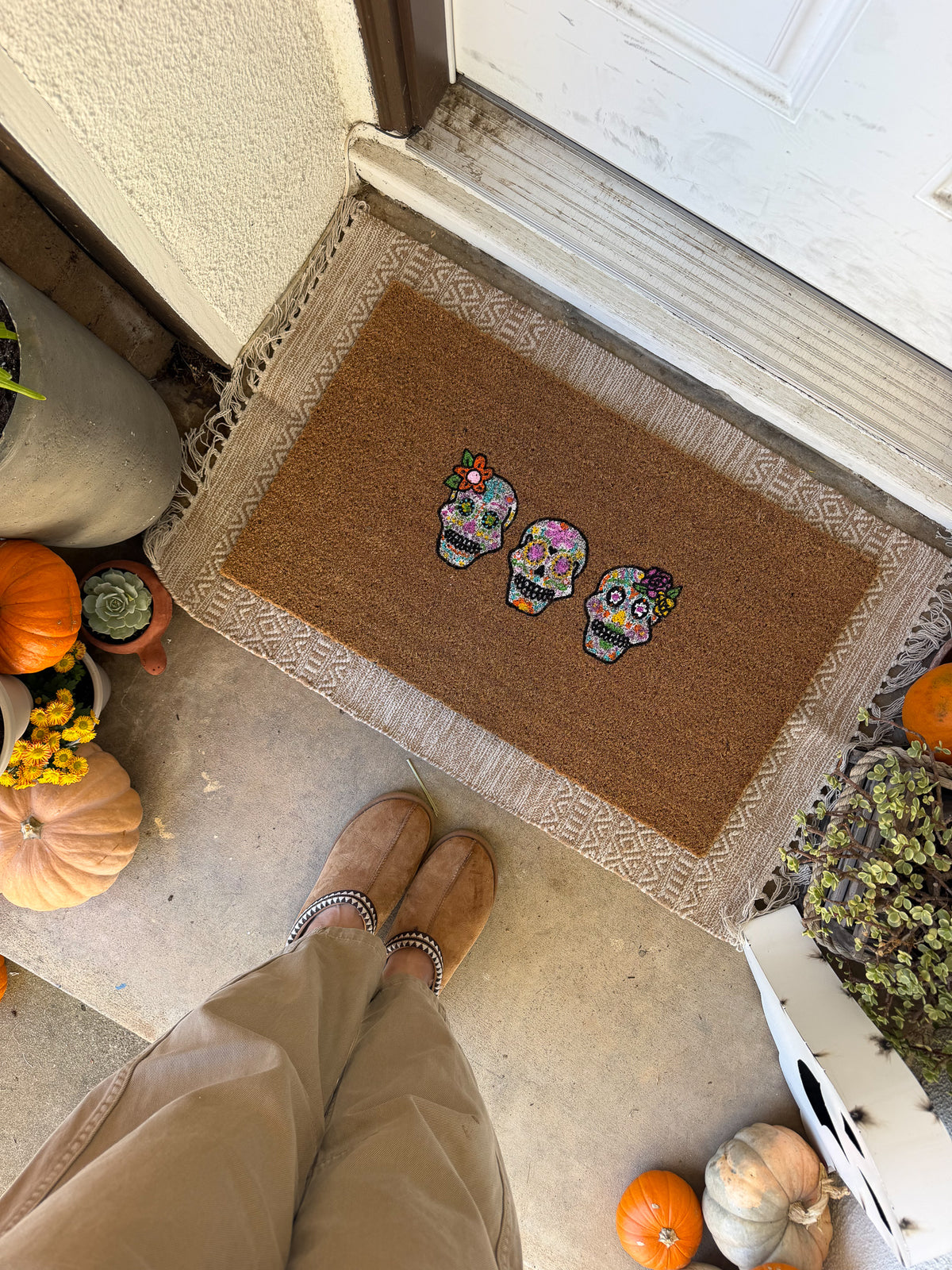 Sugar Skull Doormat
