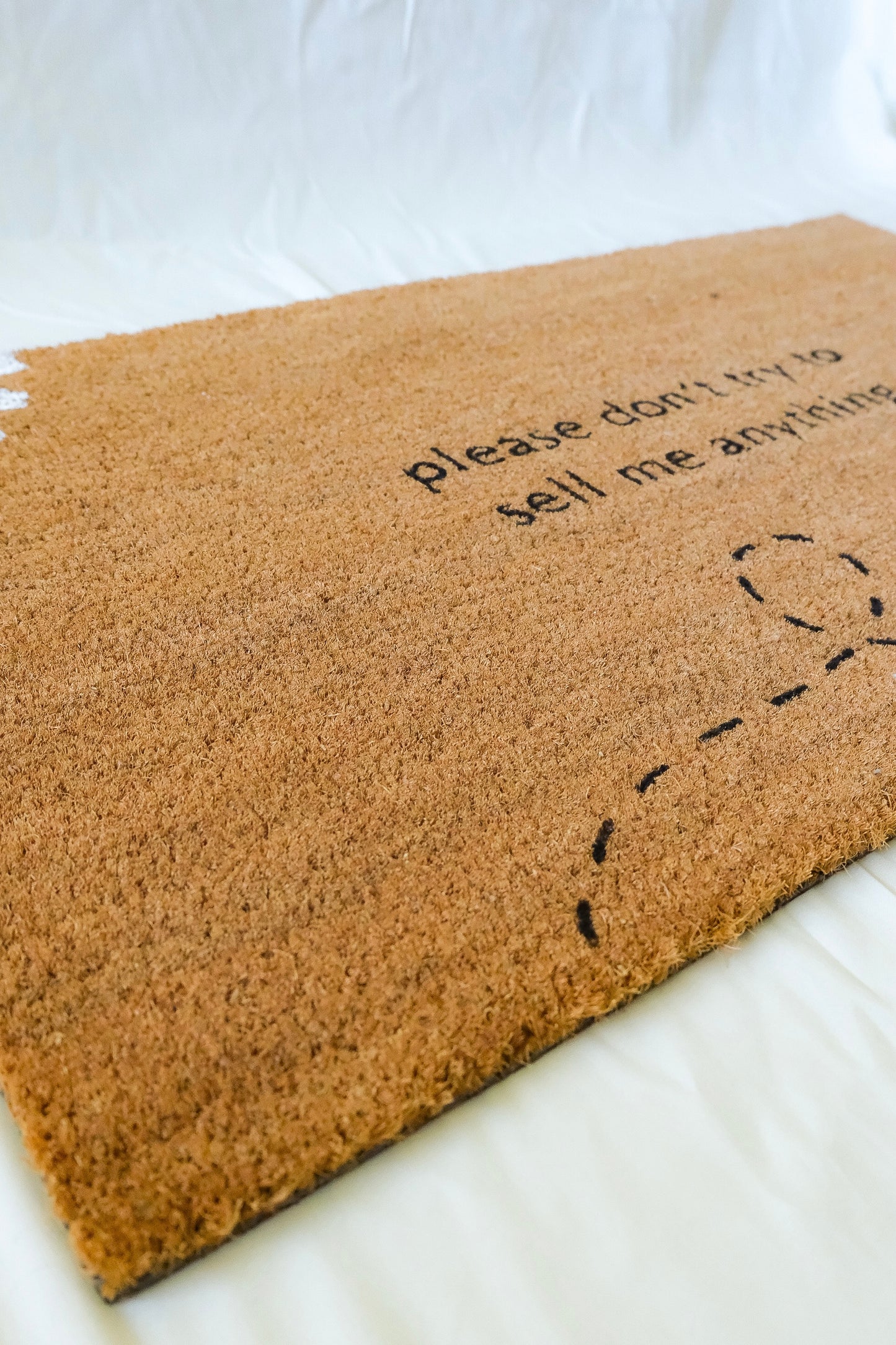 Polite No Soliciting Doormat