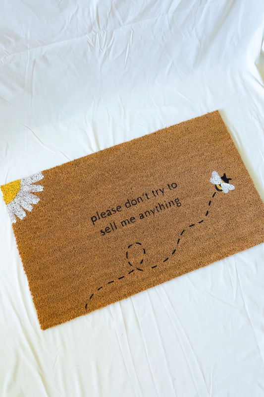 Polite No Soliciting Doormat