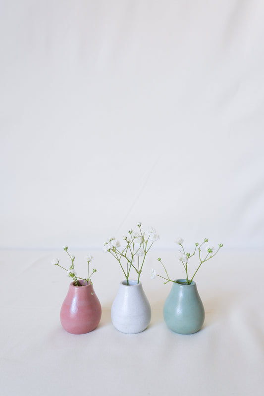 Miniature Concrete Bud Vase