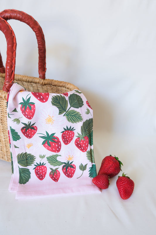 Strawberry Field Tea Towel