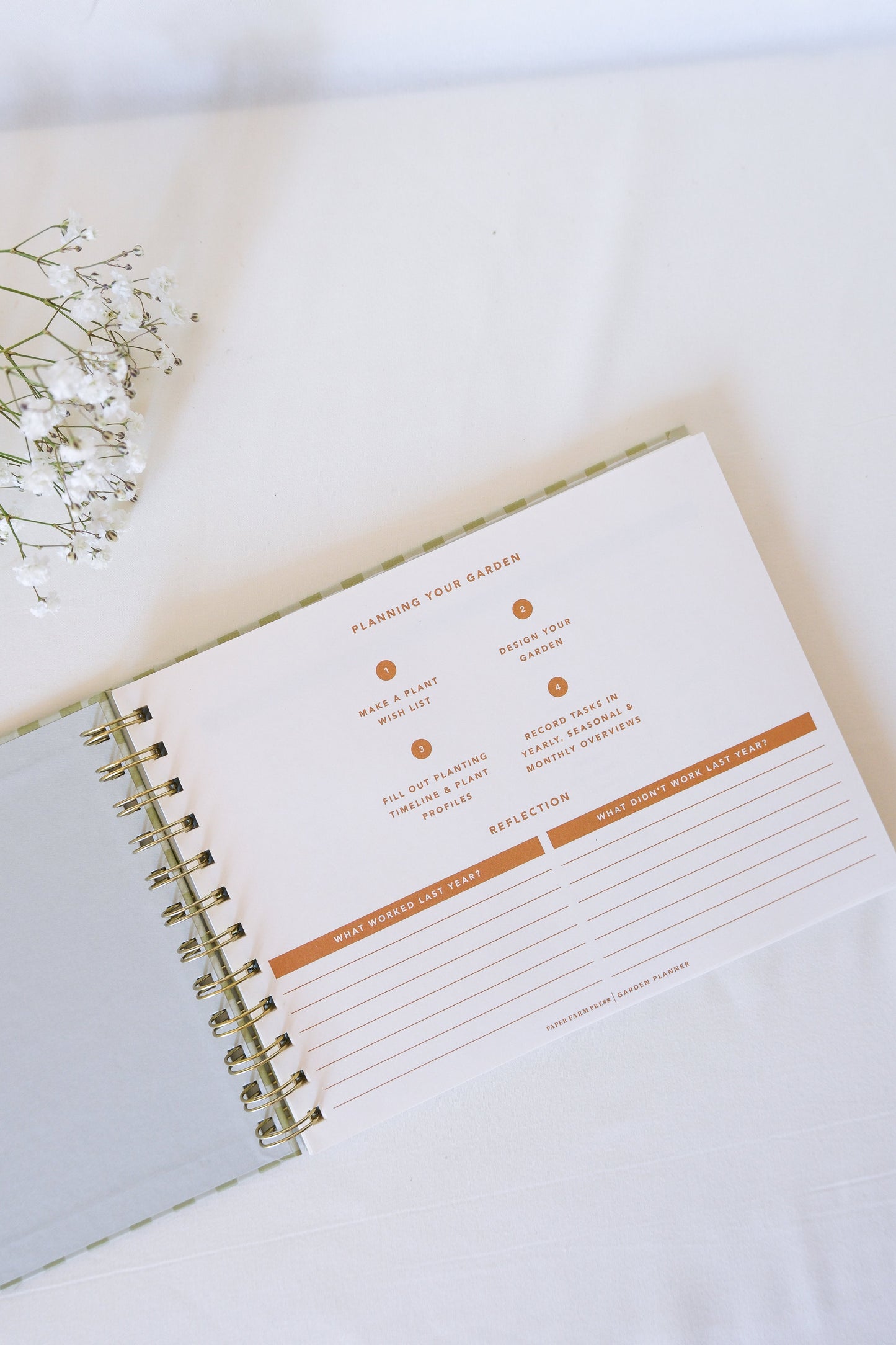 Gingham Garden Planner