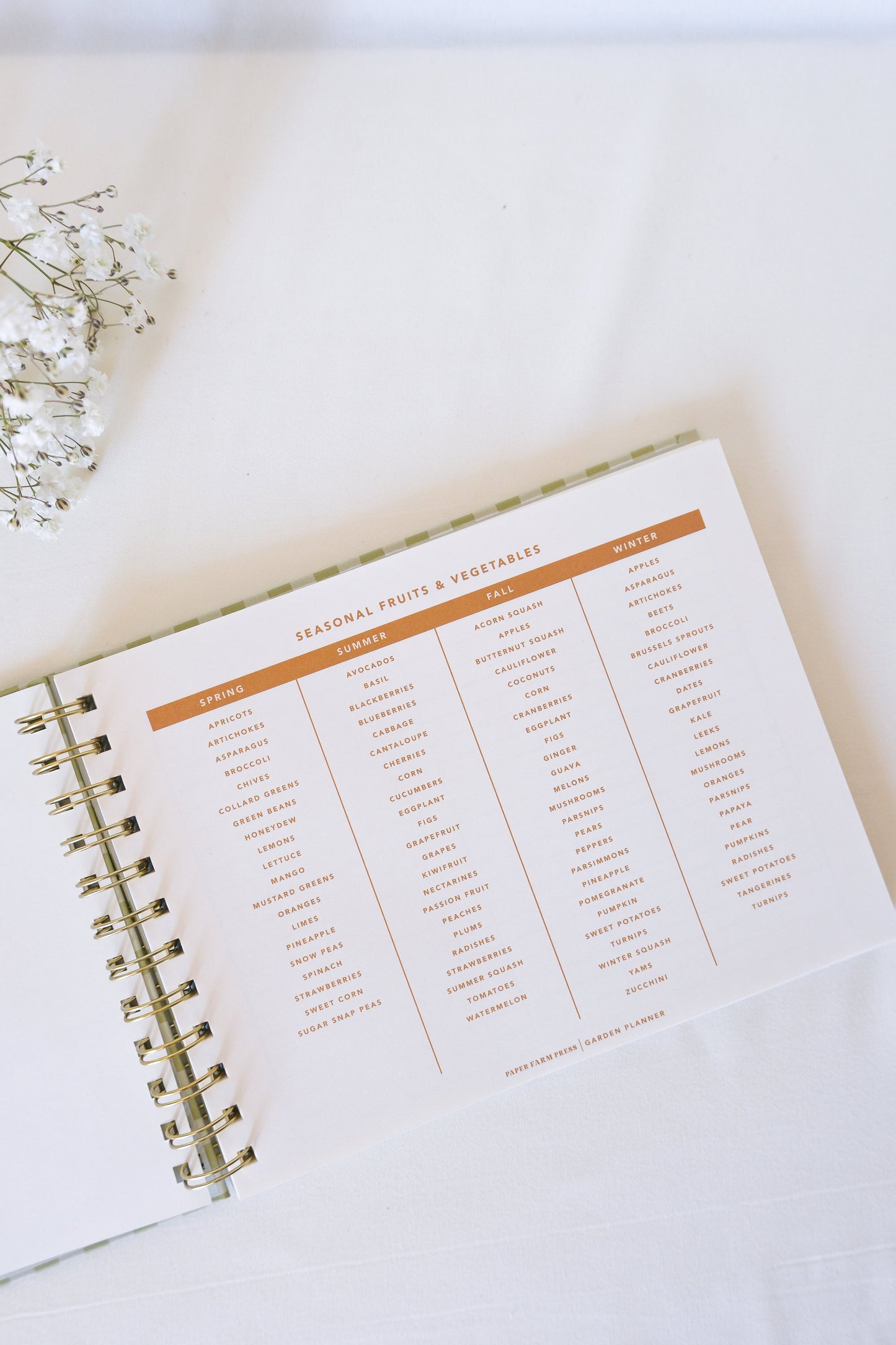 Gingham Garden Planner