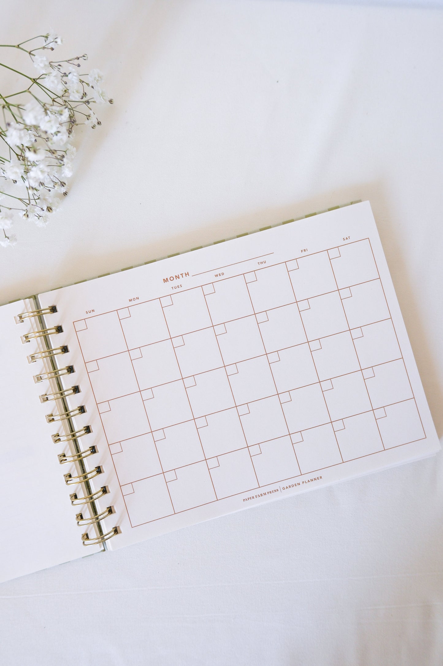 Gingham Garden Planner