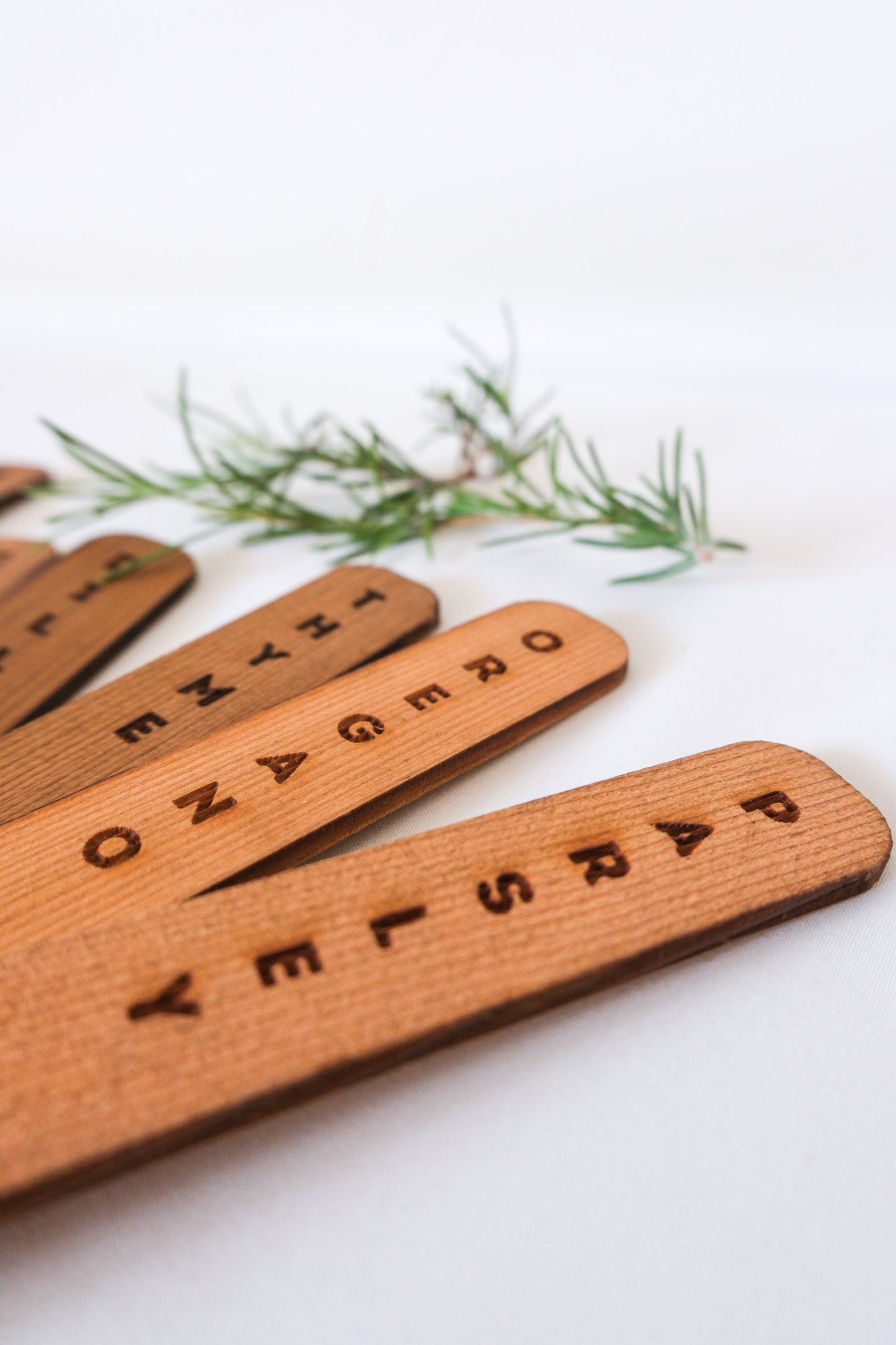 Cedar Garden Plant Markers Set