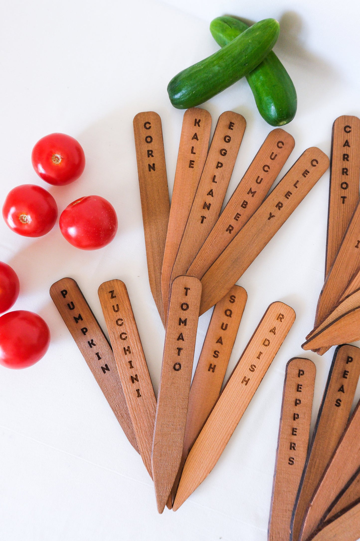 Cedar Garden Plant Markers Set