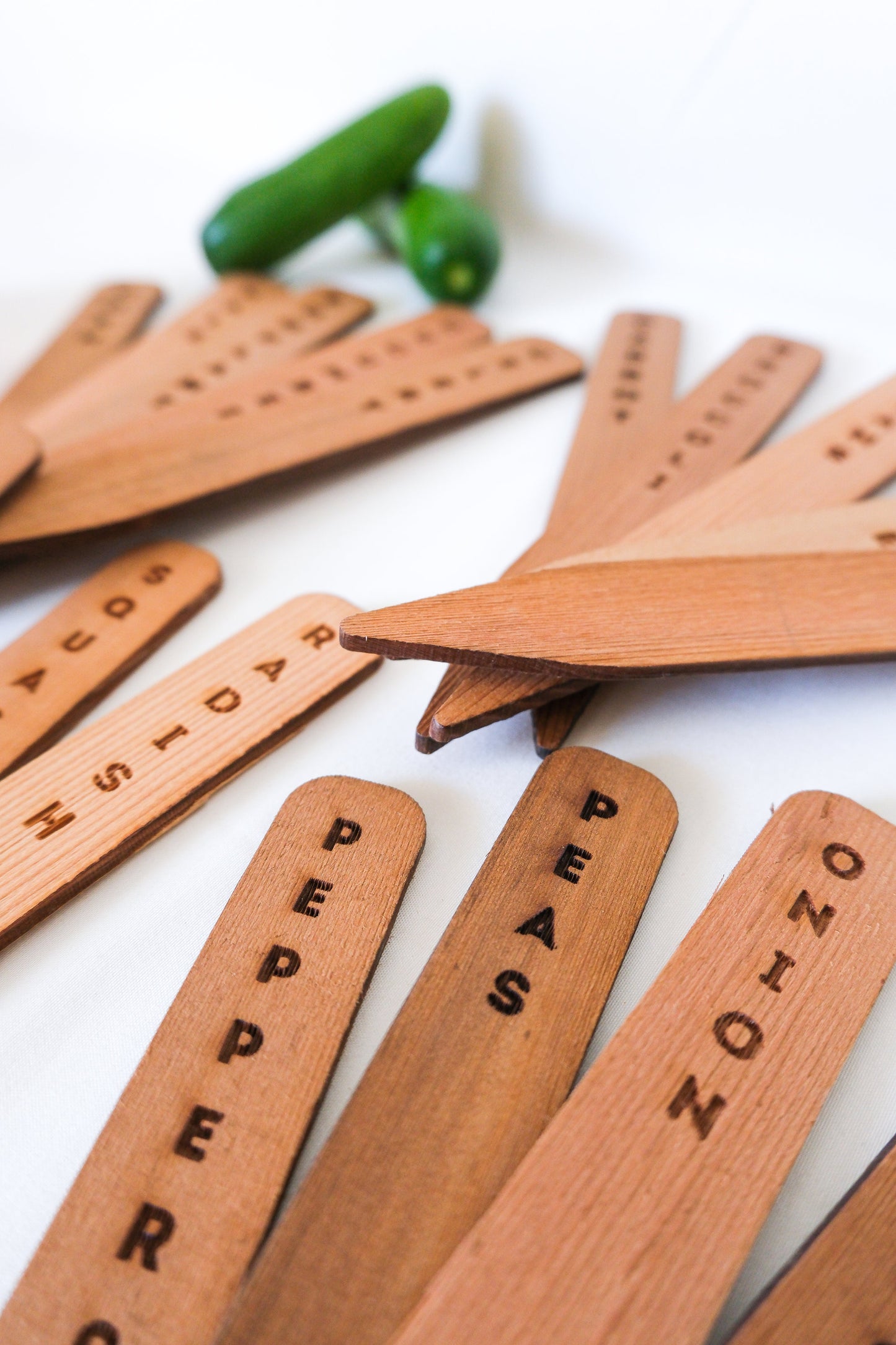 Cedar Garden Plant Markers Set