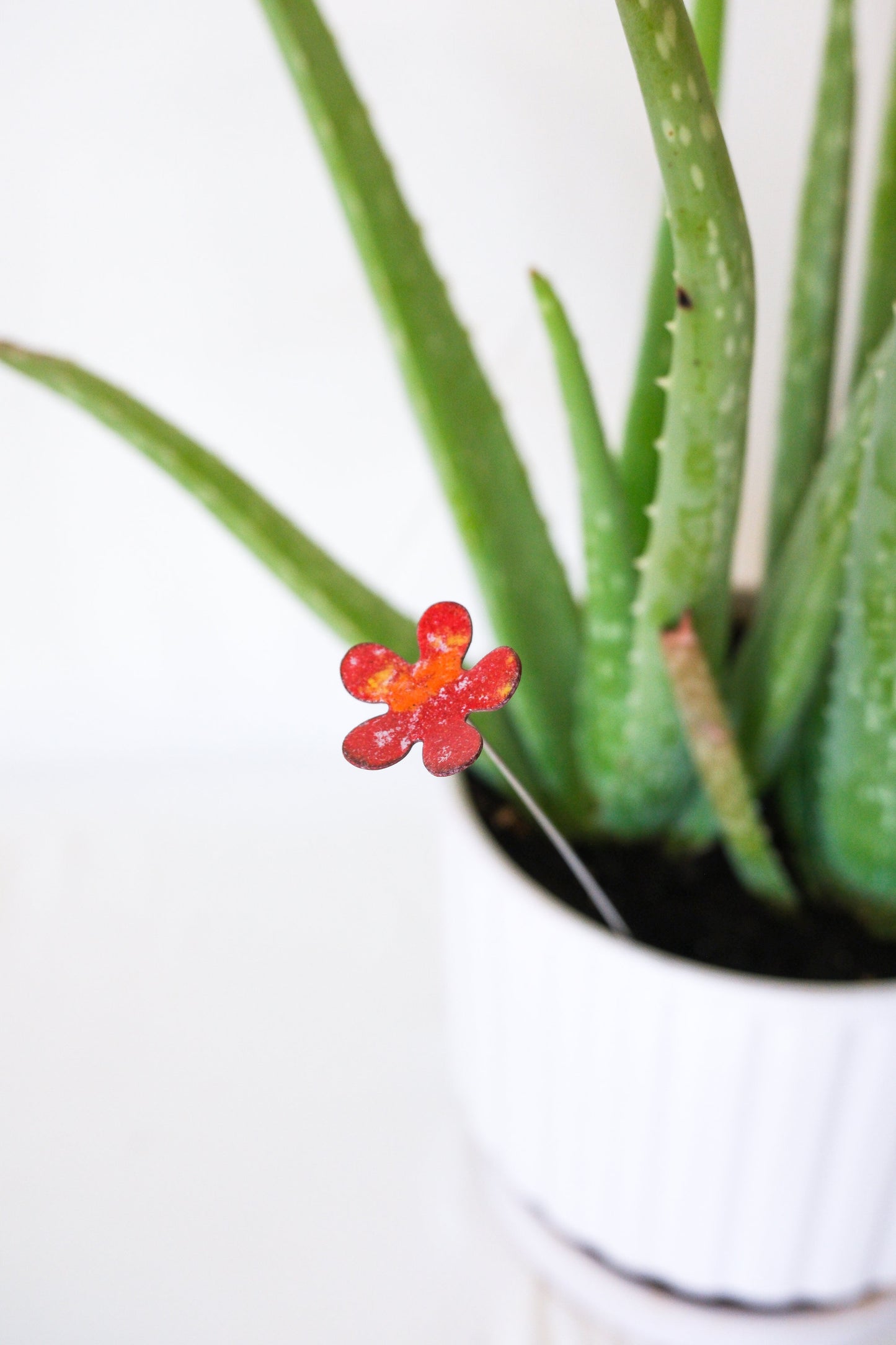 Mini Flower Enamel Garden Stake