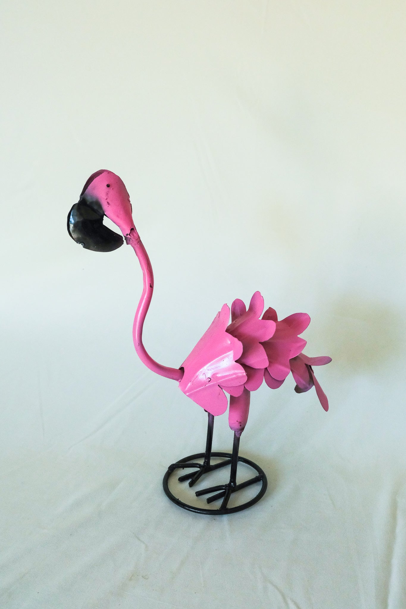 Metal Garden Flamingo Yard Art