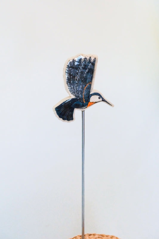 Hummingbird Garden Stake