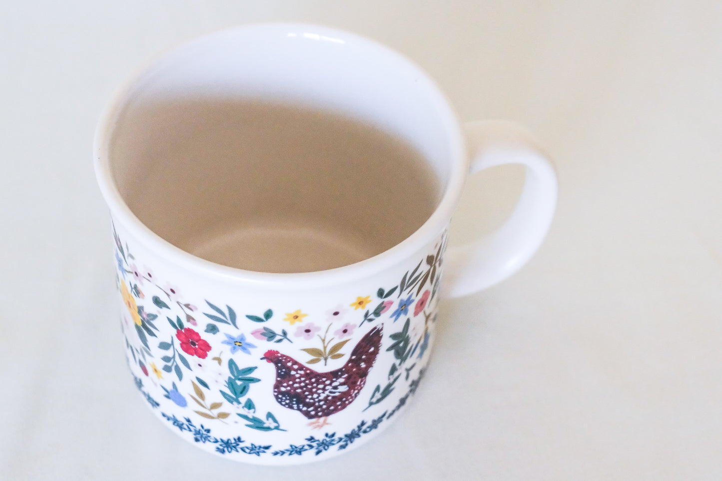 Floral Chickens Mug