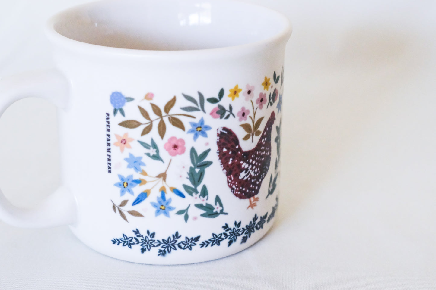 Floral Chickens Mug