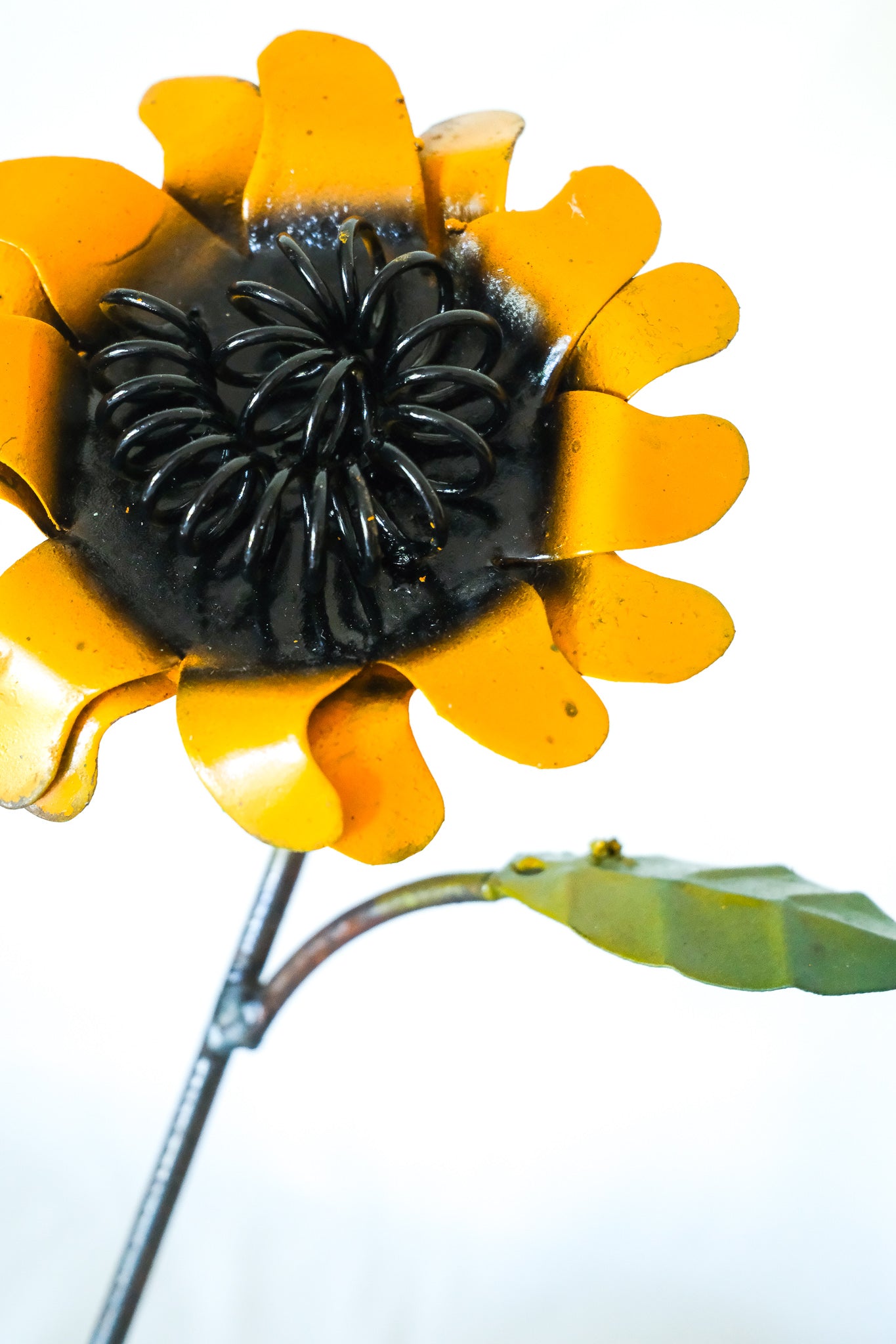 Metal Garden Sunflower Yard Art