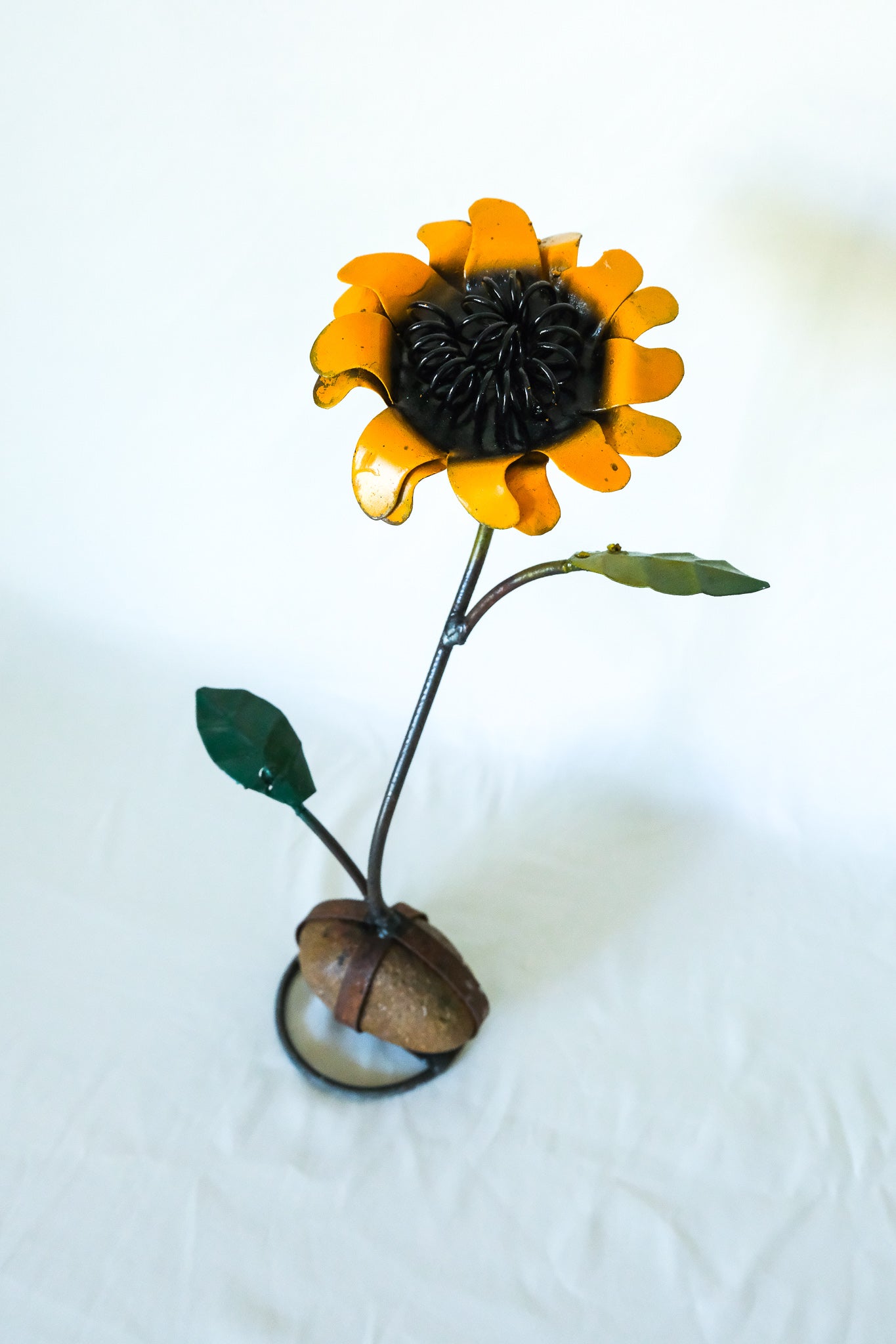 Metal Garden Sunflower Yard Art