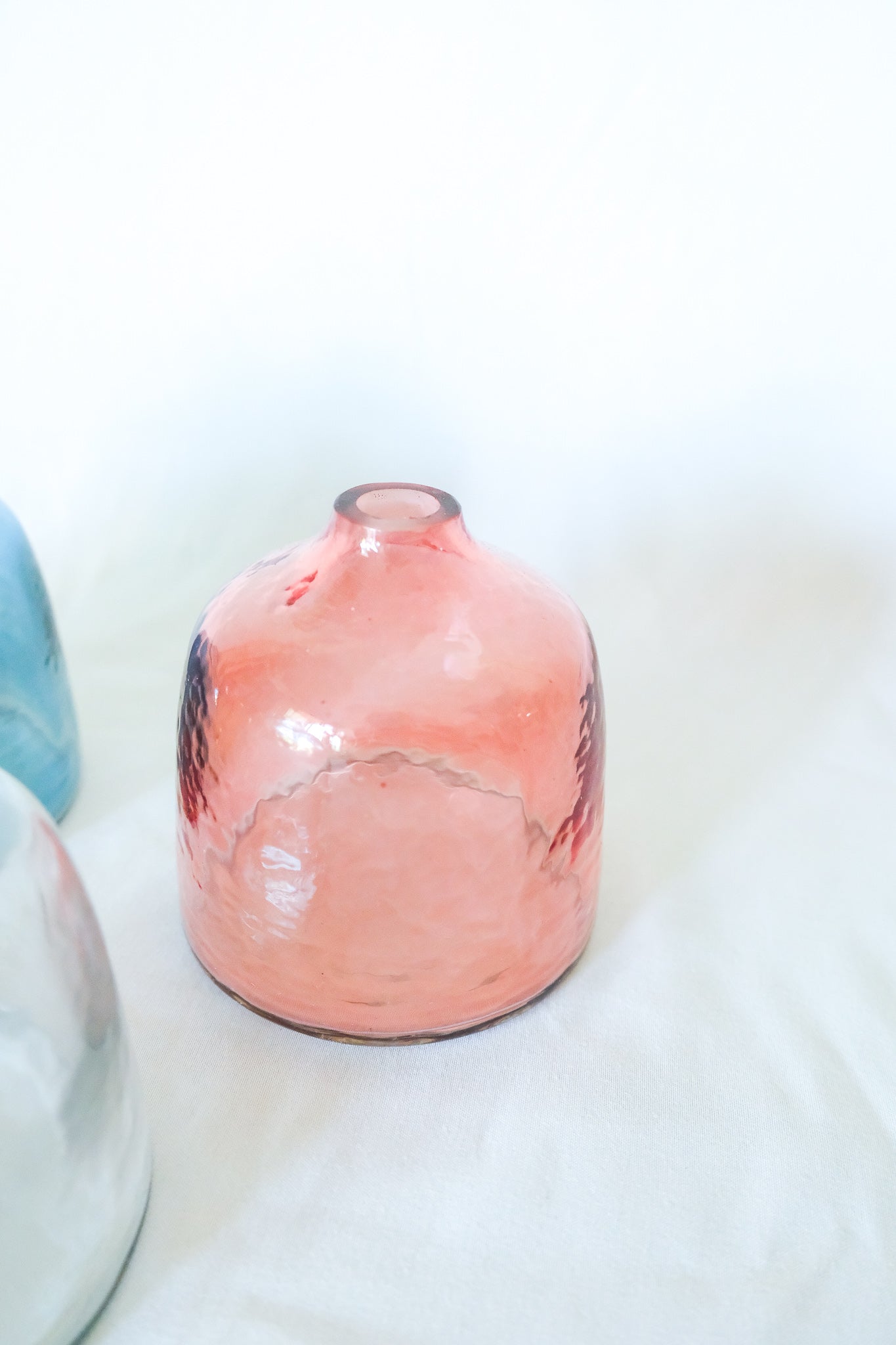 Hammered Glass Bud Vase
