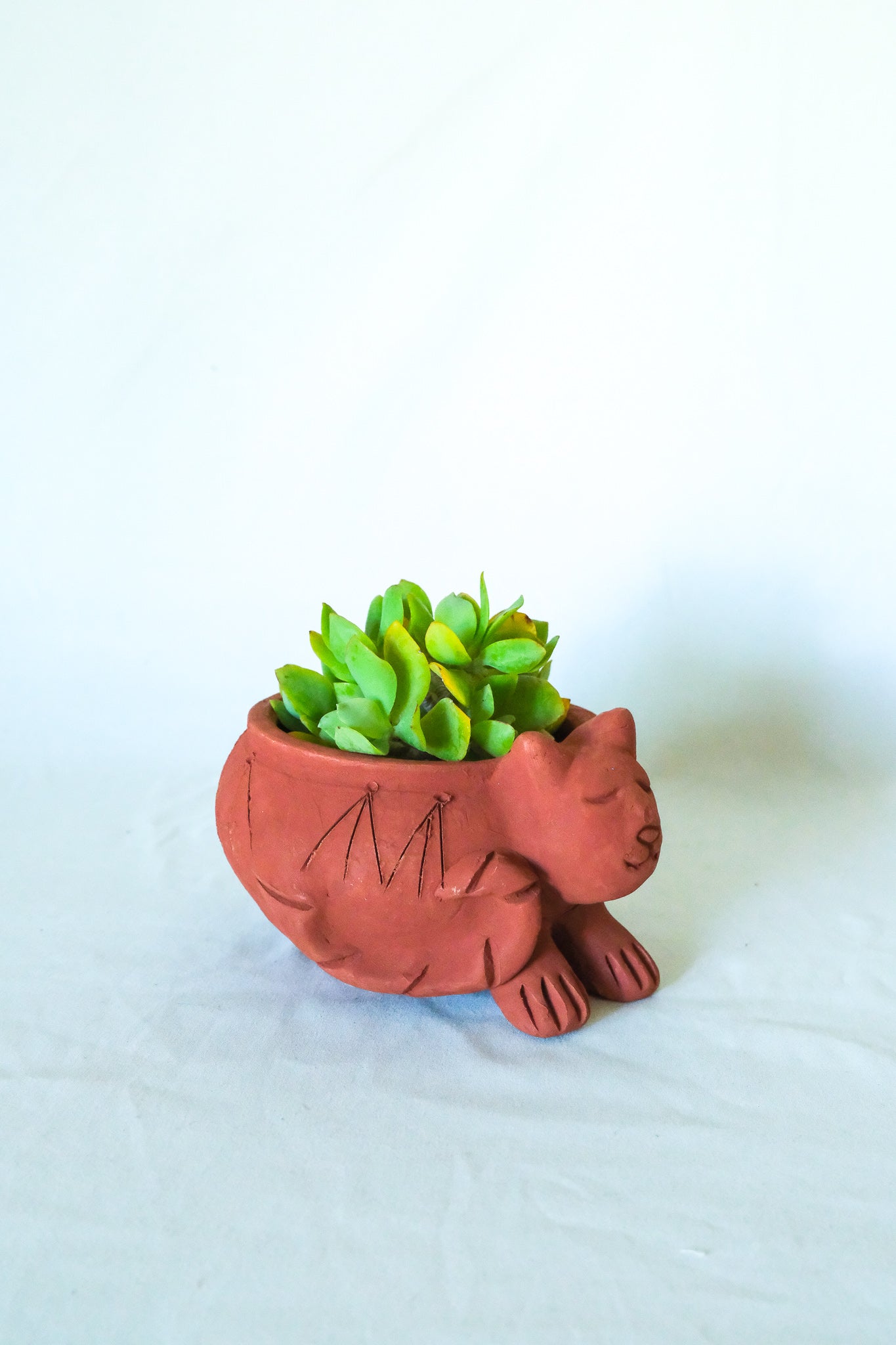 Terra Cotta Cat Planter