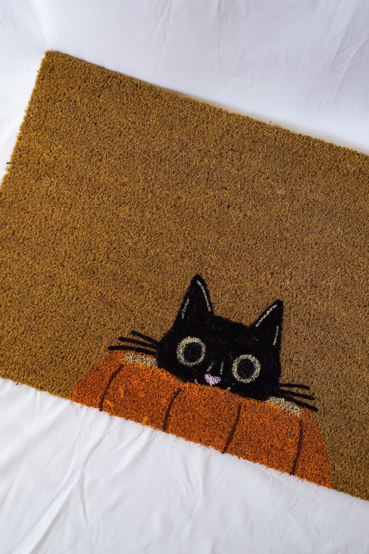 Black Cat Doormat