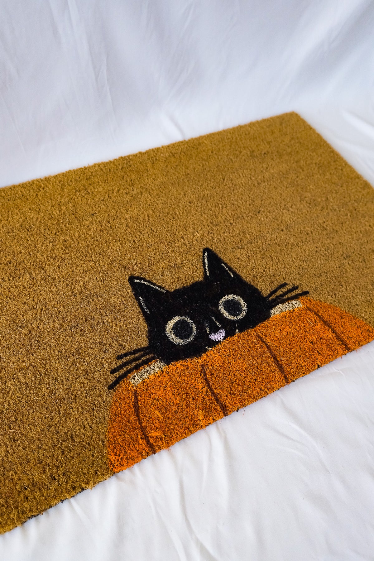 Black Cat Doormat