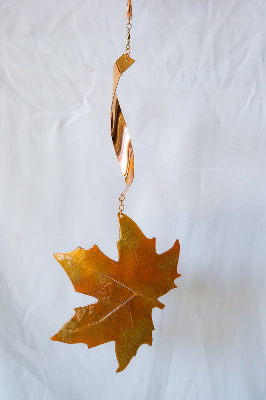 Copper Enamel Leaf Spinner