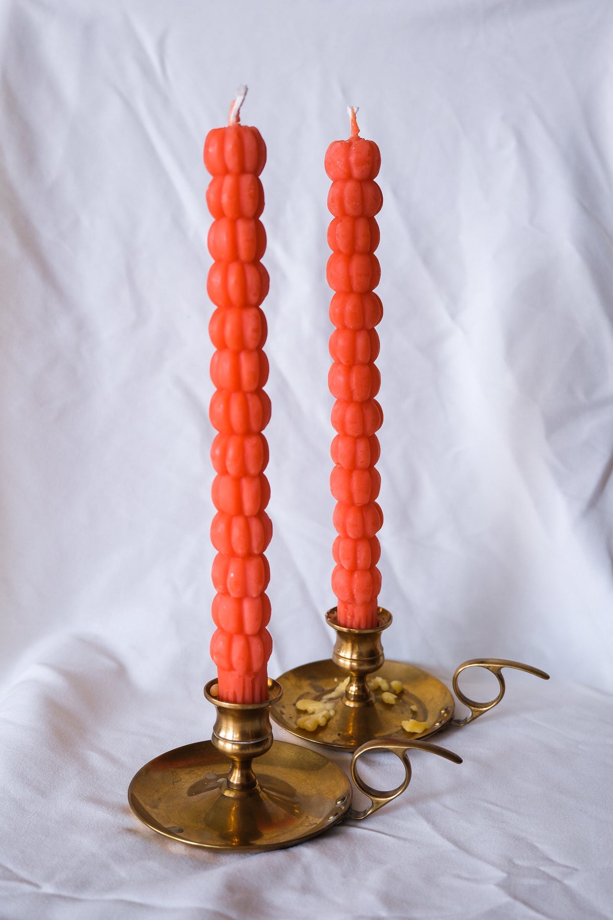 Pumpkin Taper Candles