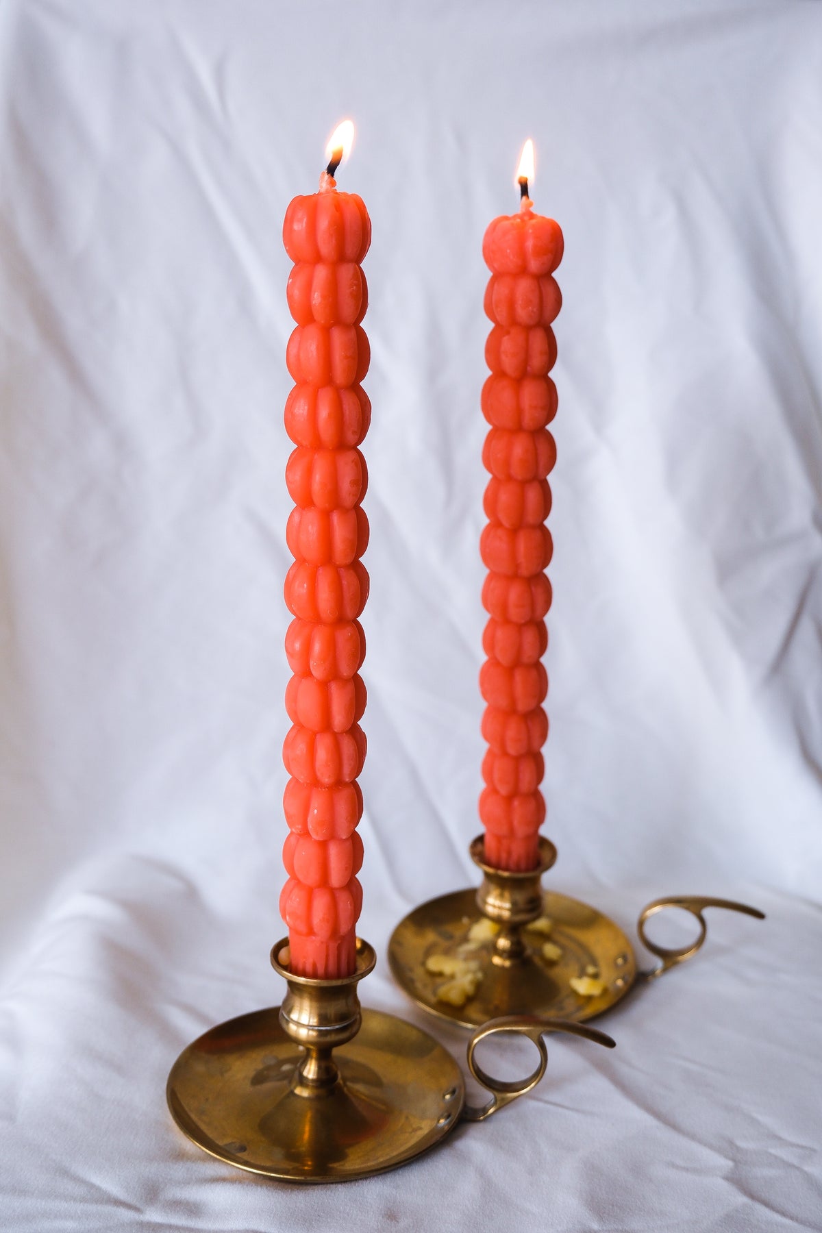 Pumpkin Taper Candles