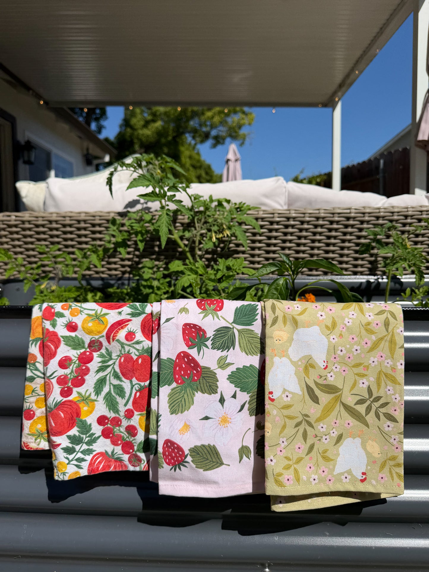 Tomato Vine Tea Towel