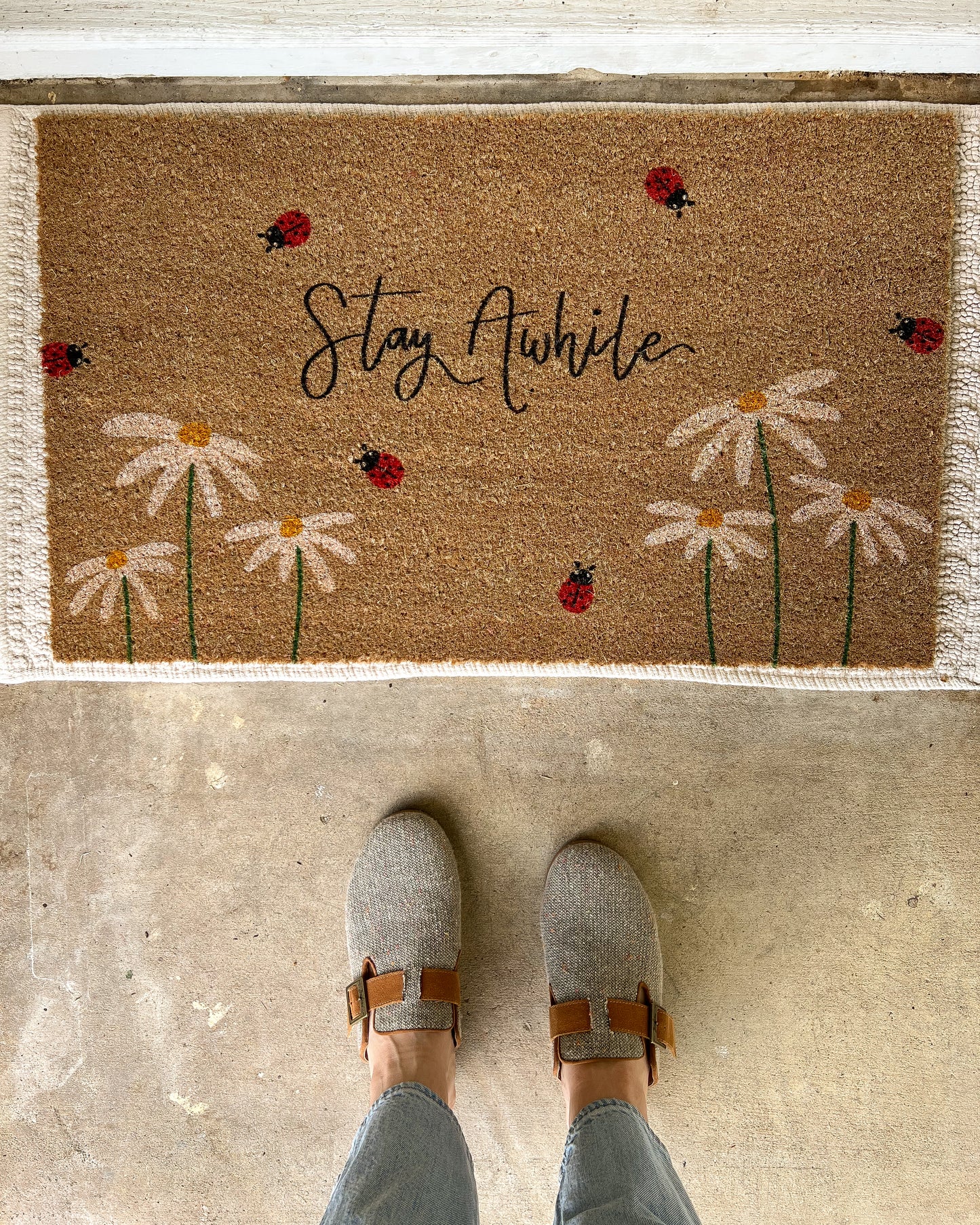 Stay Awhile Doormat (PRE-ORDER)