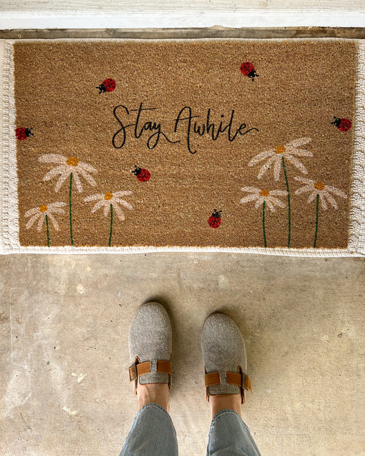 Stay Awhile Doormat (PRE-ORDER)