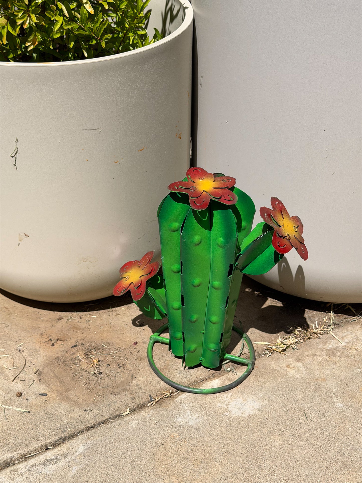 Metal Garden Cactus Yard Art