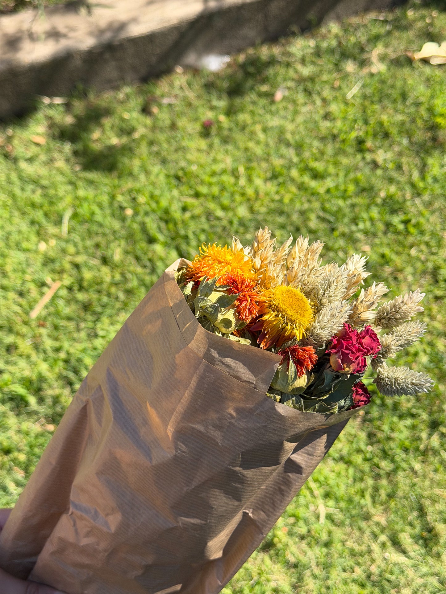 Summer Dried Flower Bouquet